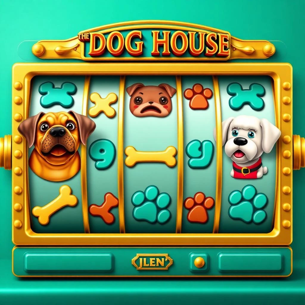 Dog House slot reels close-up